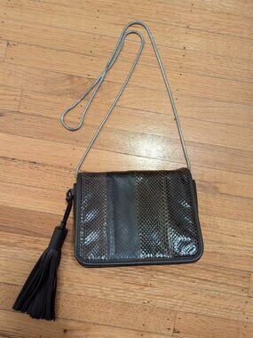 Allsaints Snakeskin Crossbody purse